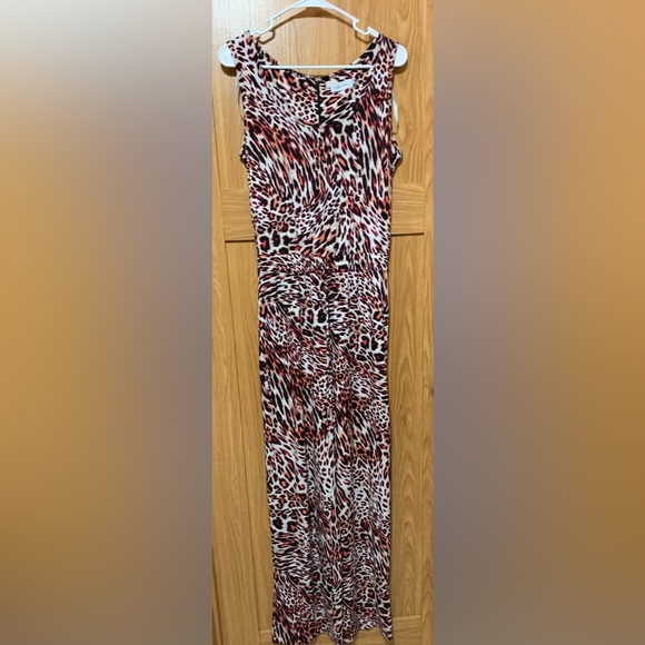 Calvin Klein Pants - Calvin Klein Animal Print Jumpsuit Size 6 EUC